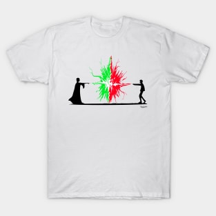 Young wizard vs. The dark wizard who must not be named T-Shirt